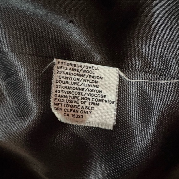 Vintage 90s Wool Blend Double Breasted Coat – Oversized Boxy Fit - Picture 9 of 12